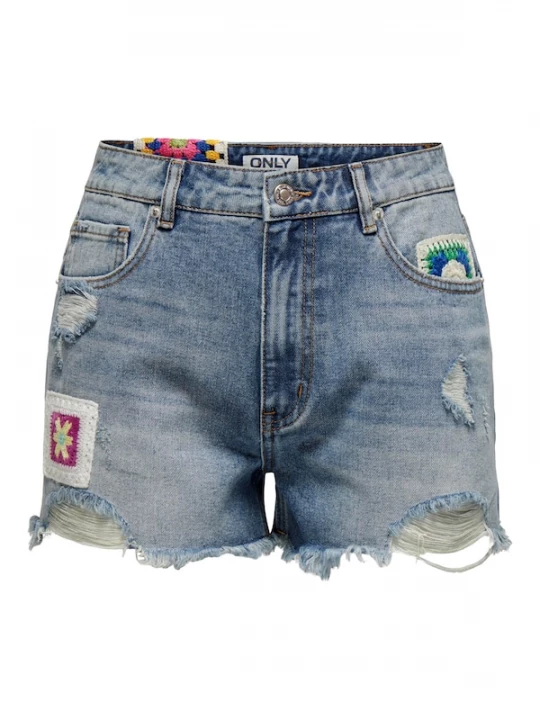 Foto van product ONLY Jeans 'Zuma' blauw denim / groen / pink / wit