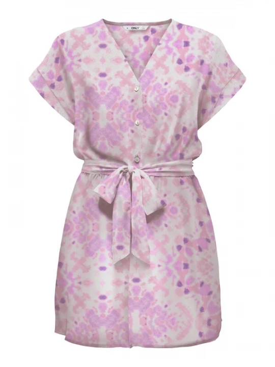 Foto van product ONLY Jumpsuit 'ALMA' lila / orchidee / lichtroze / wit
