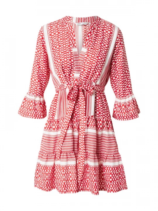Foto van product ONLY Jurk 'ATHENA' rood / wit