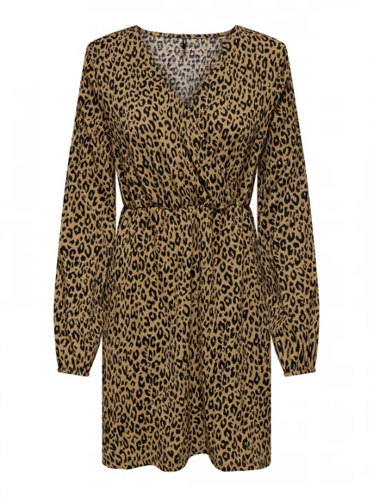 Foto van product ONLY Jurk 'GLENDA' cappuccino / zwart