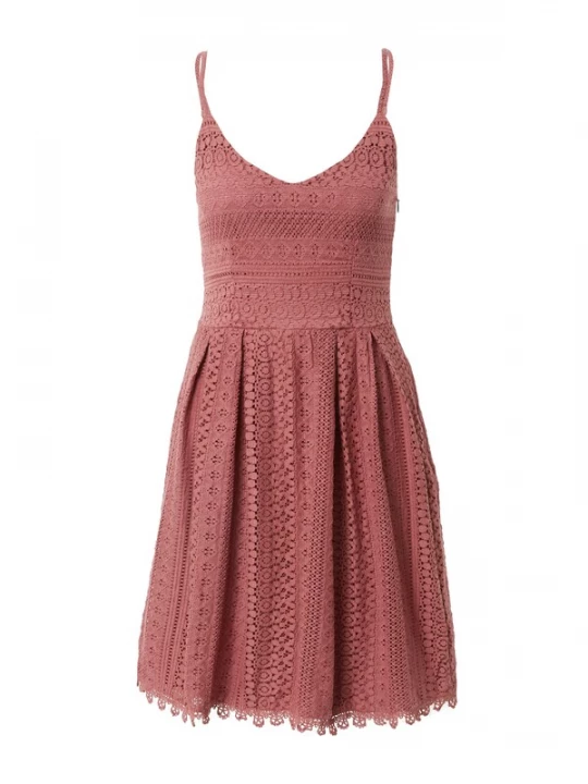 Foto van product ONLY Jurk 'Helena' donkerroze