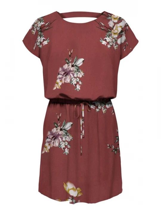 Foto van product ONLY Jurk 'MARIANA MYRINA' donkergroen / lila / bordeaux