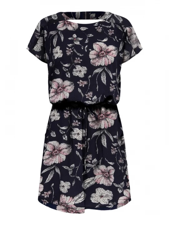 Foto van product ONLY Jurk 'Mariana Myrina' navy / rosa / wit