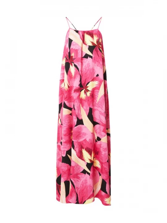 Foto van product ONLY Jurk 'ONLALMA' lichtgeel / rosa / magenta / zwart