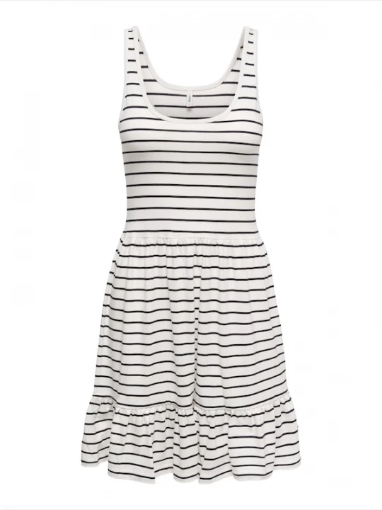 Foto van product ONLY Jurk 'ONLBLOOM' zwart / offwhite