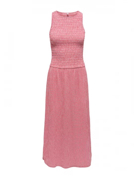 Foto van product ONLY Jurk 'ONLCelle' donkerrood / wit