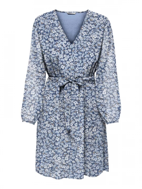 Foto van product ONLY Jurk 'ONLCera' beige / blauw / saffier / offwhite