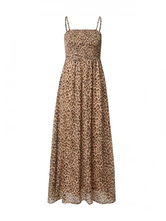 Foto van product ONLY Jurk 'ONLElena Vikki' beige / brokaat / zwart
