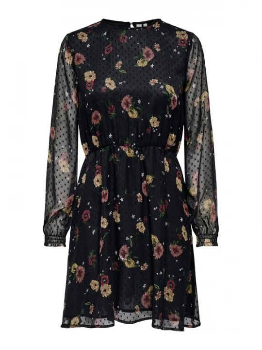 Foto van product ONLY Jurk 'ONLEliza' chamois / groen / bourgogne / zwart