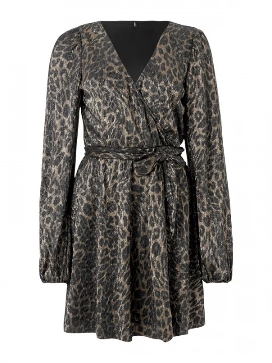 Foto van product ONLY Jurk 'ONLLULA' brons / zwart