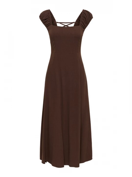 Foto van product ONLY Jurk 'ONLMIRELDA' bruin / chocoladebruin