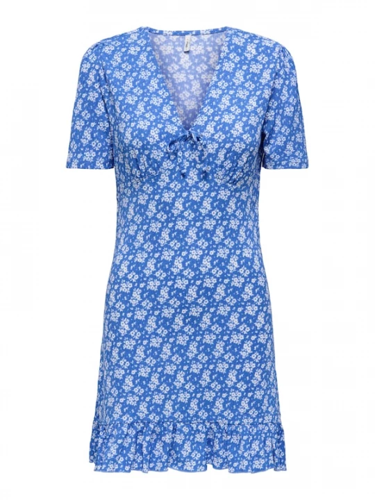 Foto van product ONLY Jurk 'ONLMolly' royal blue / koningsblauw / wit