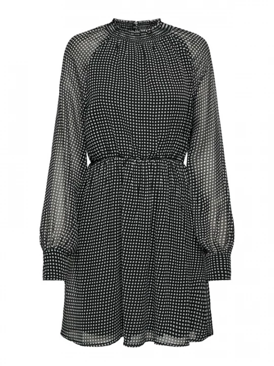 Foto van product ONLY Jurk 'ONLNEW ISABELLA' zwart / wit