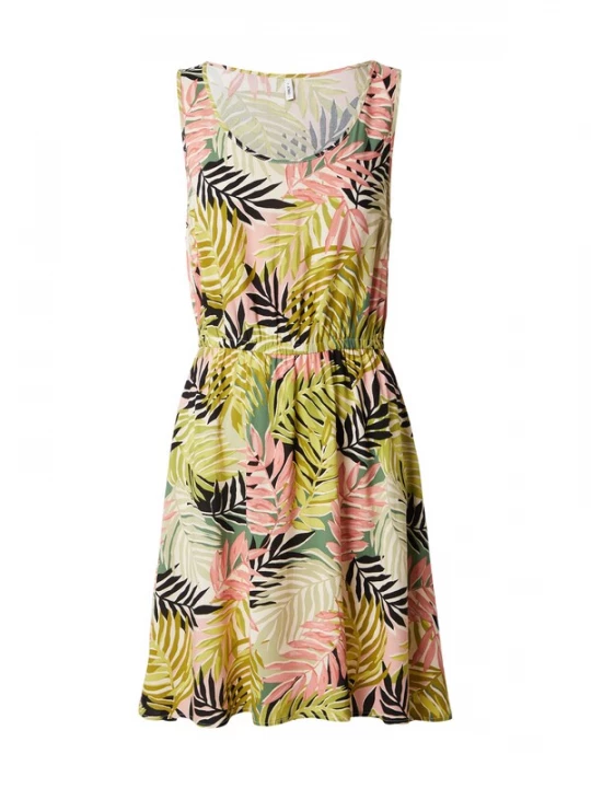 Foto van product ONLY Jurk 'ONLNOVA' groen / olijfgroen / rosa / zwart