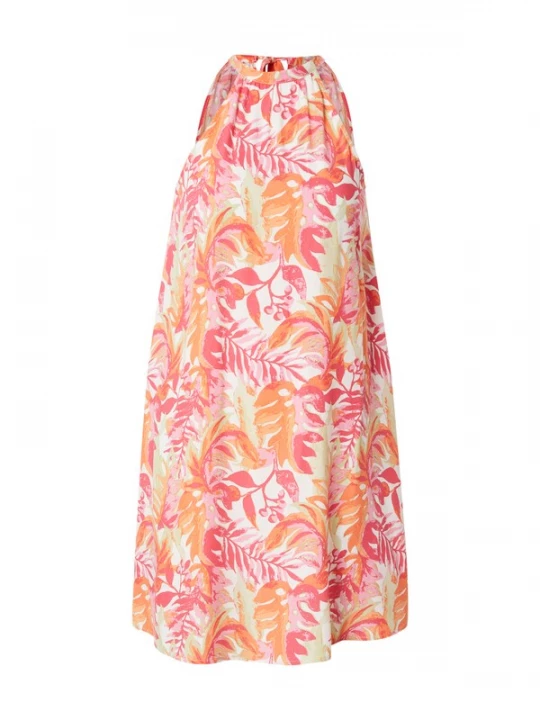 Foto van product ONLY Jurk 'ONLNOVA' pasteelgeel / oranje / pink / wit