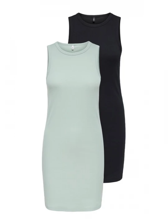 Foto van product ONLY Jurk 'ONLSALLY' pastelgroen / zwart
