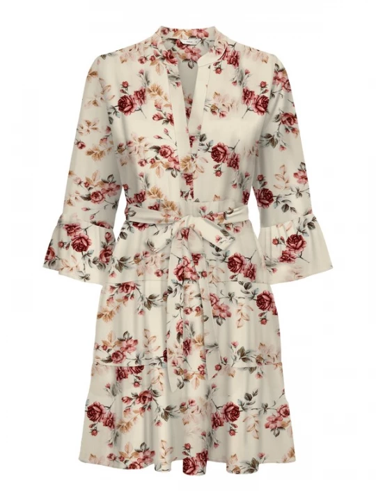 Foto van product ONLY Jurk 'ONLSINA' beige / crème / bourgogne