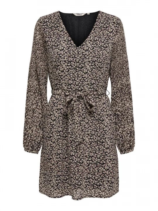 Foto van product ONLY Jurk 'ONLSTAR' bruin / zwart / offwhite