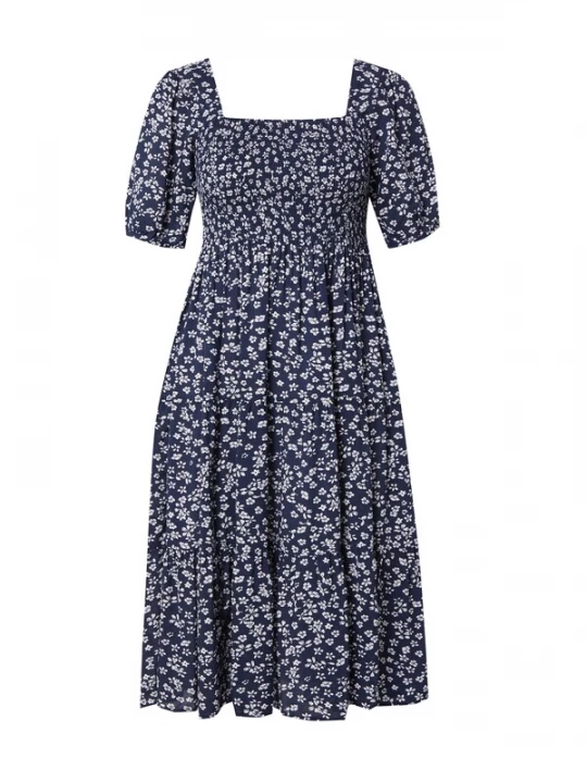 Foto van product ONLY Jurk 'ONLStar Vienna' nachtblauw / wit