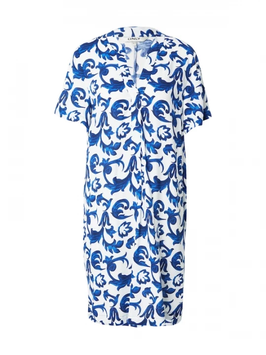 Foto van product ONLY Jurk 'ONLSusi' blauw / nachtblauw / wit