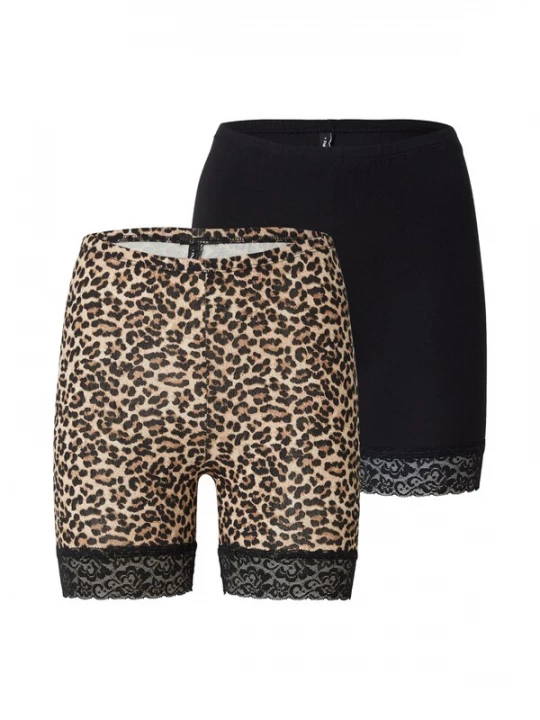 Foto van product ONLY Leggings 'ONLLIVE LOVE' beige / bruin / zwart