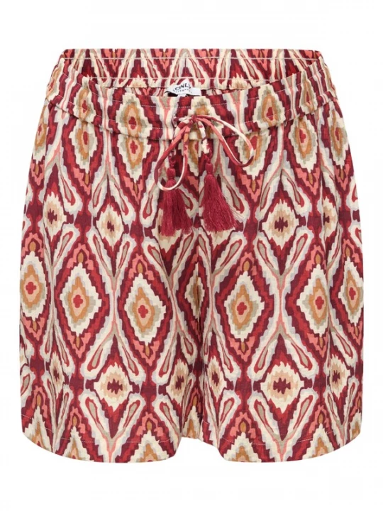Foto van product Only Maternity Broek 'OLMMikasi' lichtblauw / oranje / vuurrood / wit