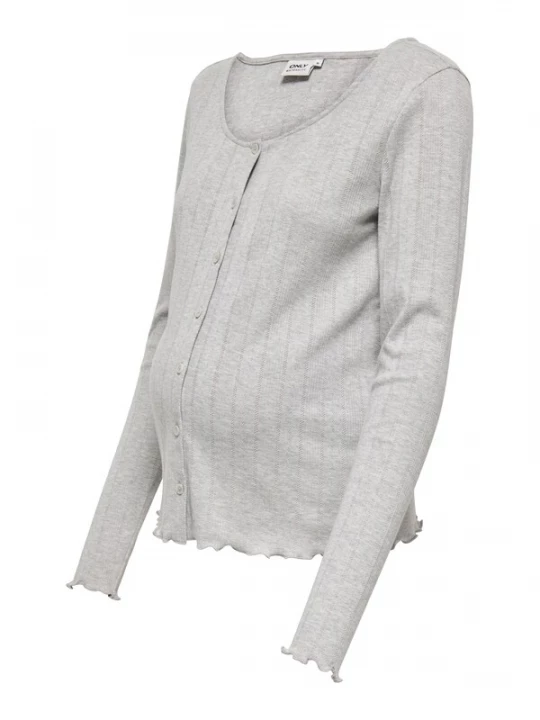 Foto van product Only Maternity Gebreid vest lichtgrijs