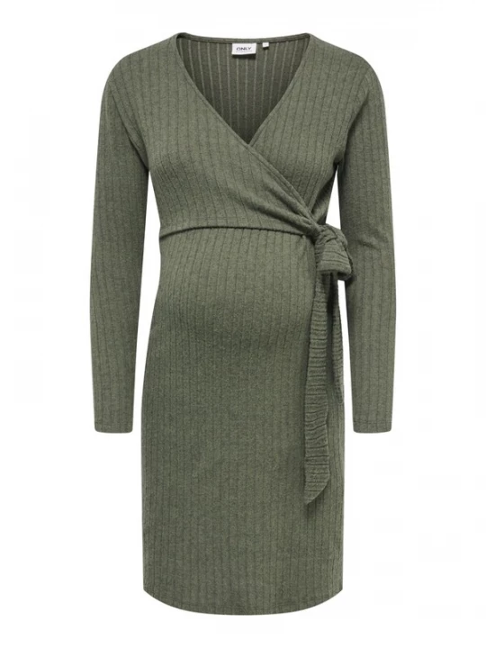 Foto van product Only Maternity Gebreide jurk 'OLMLOLA' groen