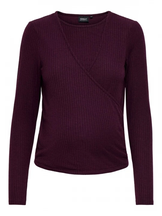 Foto van product Only Maternity Shirt 'OLMKaila' bourgogne