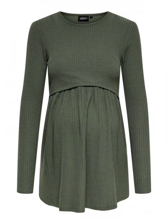 Foto van product Only Maternity Shirt 'OLMMALAYA' olijfgroen