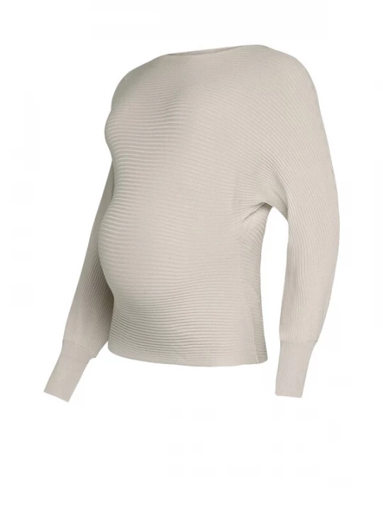 Foto van product Only Maternity Trui 'OLMADALINE' stone grey