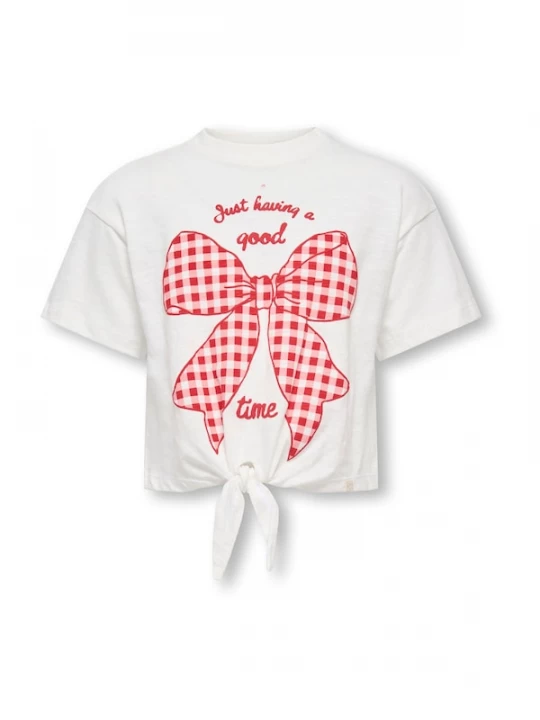 Foto van product Only Mini Shirt 'KMGIDA' rosa / donkerrood / wit