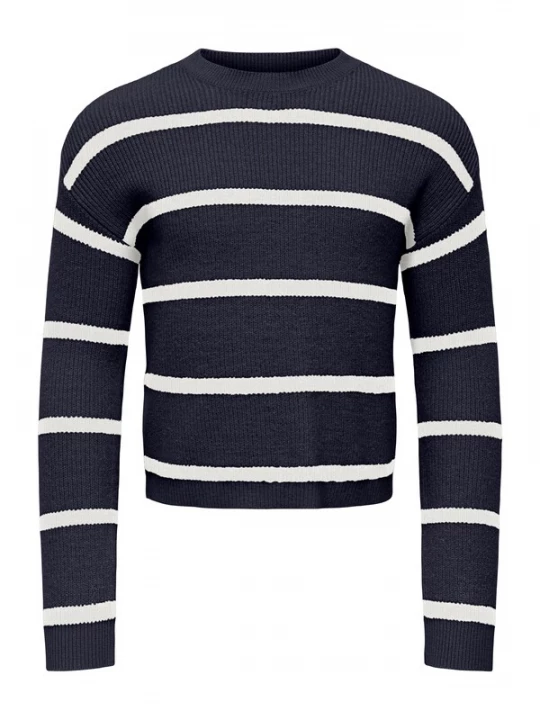 Foto van product Only Mini Trui 'KMGFranca' donkerblauw / wit