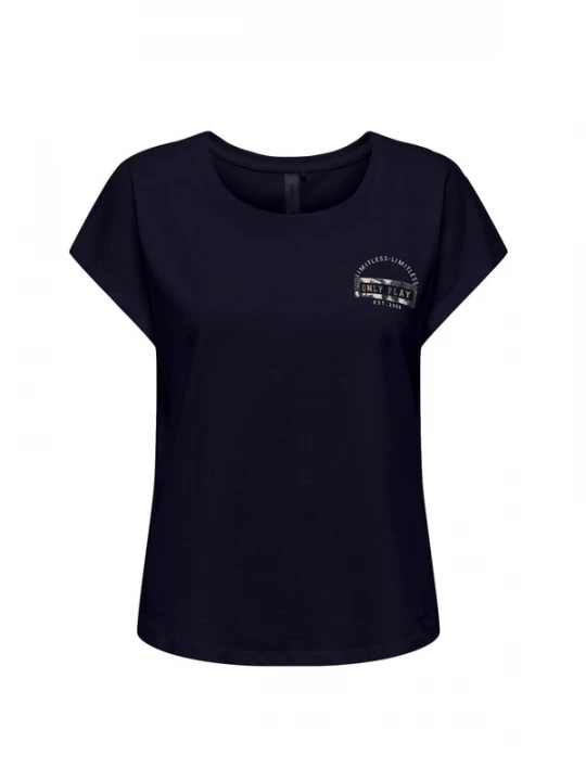 Foto van product ONLY PLAY Shirt 'AUB-Save Life' donkerblauw