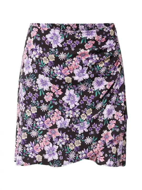 Foto van product ONLY Rok 'BIANCA' groen / lila / rosa / zwart