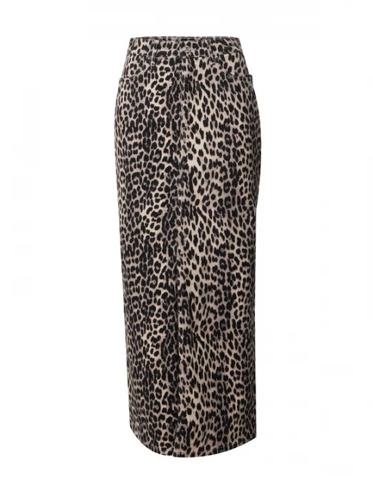 Foto van product ONLY Rok 'ONLCILLA-ANLIE' beige / bruin / zwart