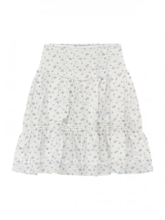 Foto van product ONLY Rok 'ONLKATTI' blauw / olijfgroen / offwhite