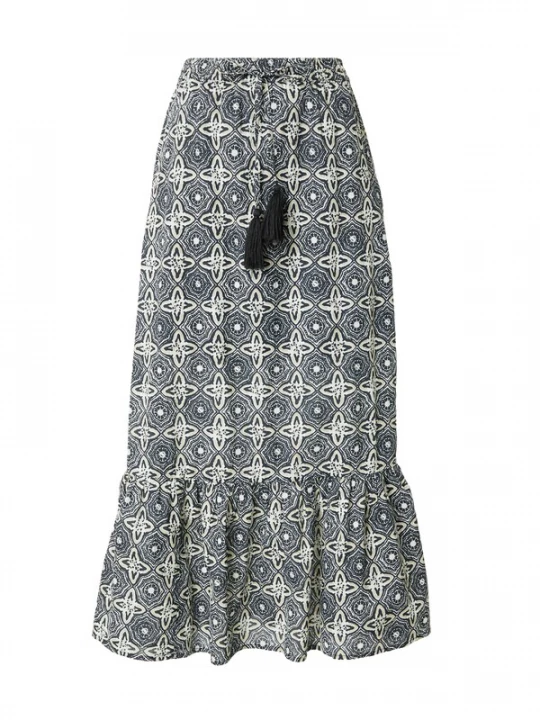 Foto van product ONLY Rok 'ONLMILEY' zwart / offwhite