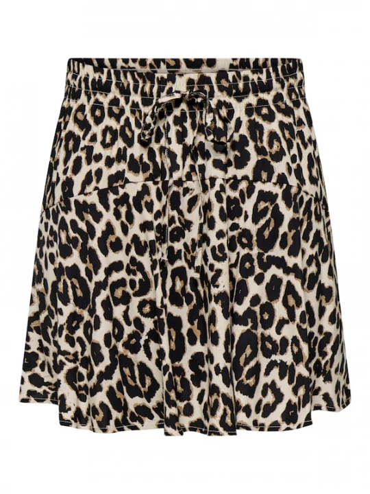 Foto van product ONLY Rok 'ONLNala' bruin / greige / zwart