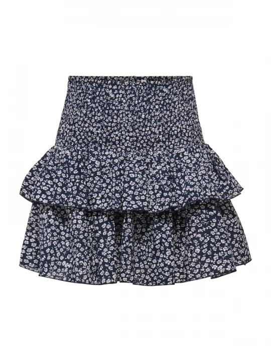 Foto van product ONLY Rok 'ONLZoey' nachtblauw / wit