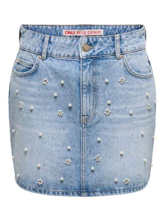 Foto van product ONLY Rok 'onur' blauw denim
