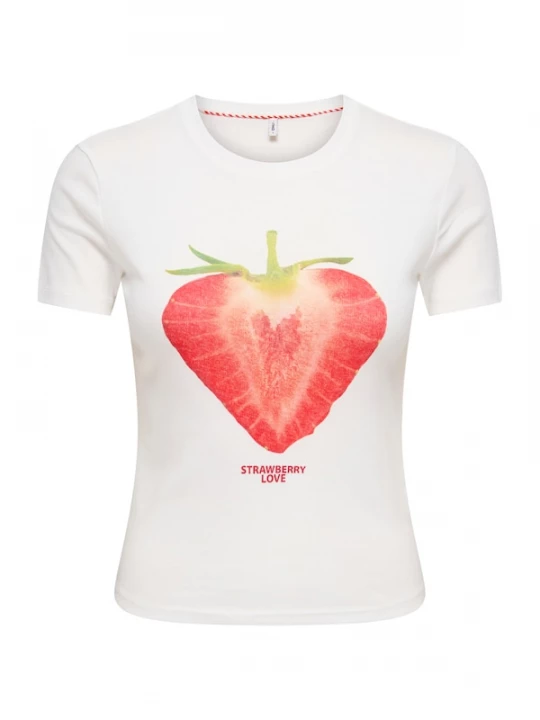 Foto van product ONLY Shirt groen / rood / wit