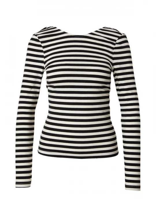 Foto van product ONLY Shirt 'HEIDI' zwart / wit