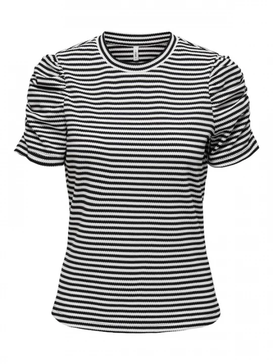 Foto van product ONLY Shirt 'Iben' zwart / wit