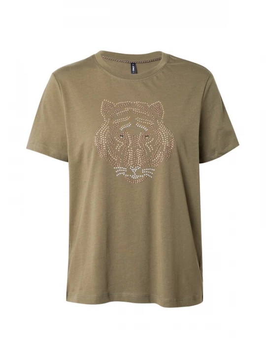 Foto van product ONLY Shirt 'KITA TIGER' olijfgroen