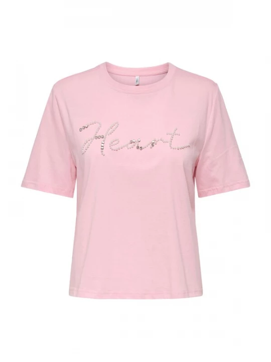 Foto van product ONLY Shirt 'ONLALICE' rosa / zilver / parelwit