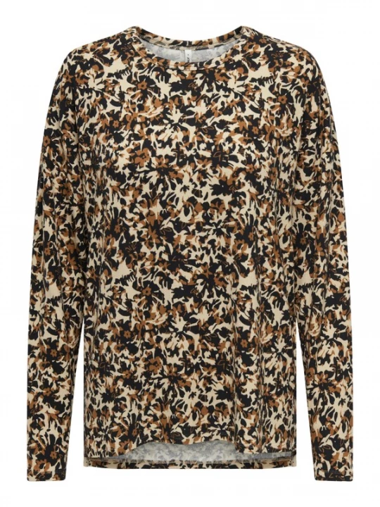 Foto van product ONLY Shirt 'ONLANA' beige / bruin / zwart