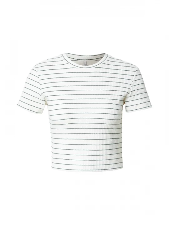 Foto van product ONLY Shirt 'ONLANITS' grijs / wit