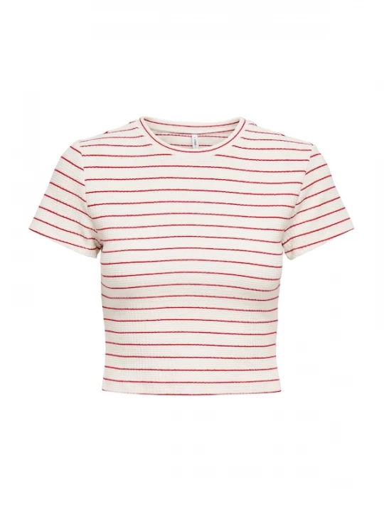 Foto van product ONLY Shirt 'ONLANITS' rood / wit