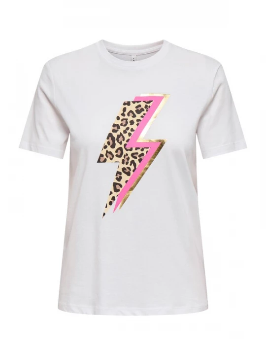 Foto van product ONLY Shirt 'ONLARIYA' goud / rosa / zwart / wit